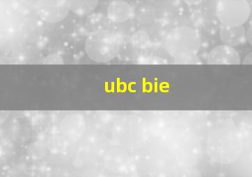 ubc bie